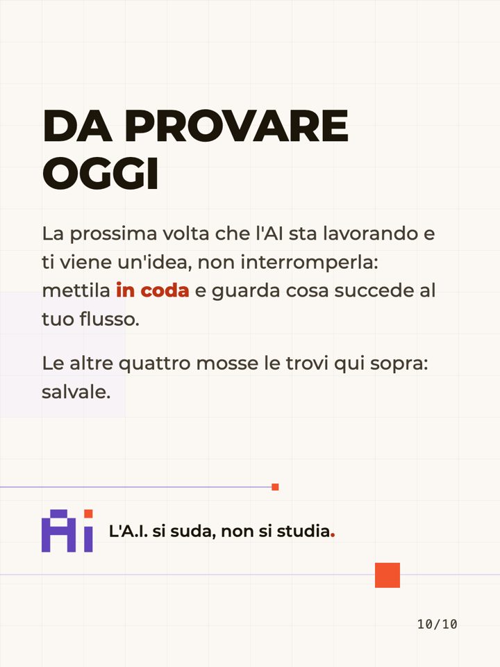 Le cinque mosse di Claude Design, scheda 10 di 10