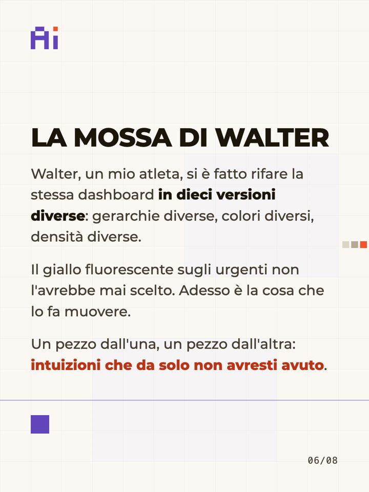 Il report dei tre giorni, scheda 6 di 8