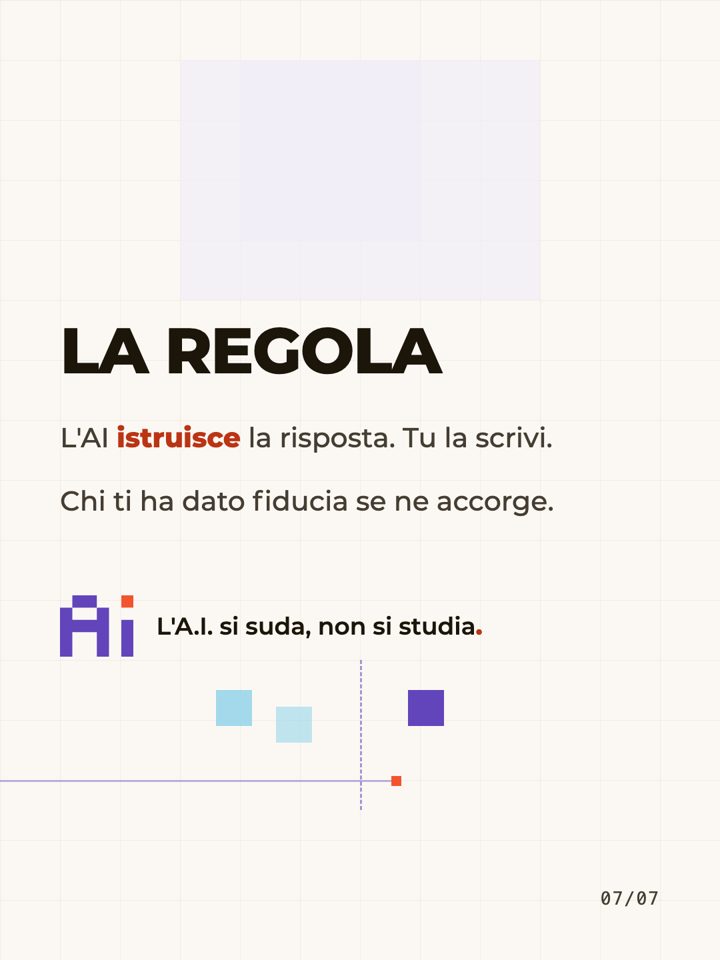 La risposta che non si automatizza, scheda 7 di 7